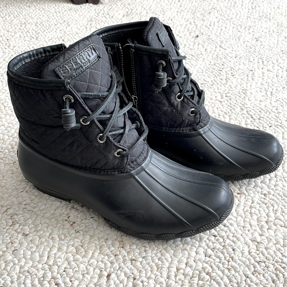 Sperry Women's black Saltwater
Duck Boot